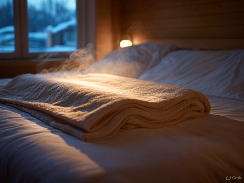 Are Sauna Blankets the Best Test for a Real Sauna? cozy towel on bed